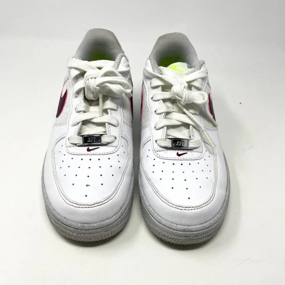Nike Air Force 1  Crater Next Nature GS Sneaker Shoe White Sangria Burgundy 7.5 - Picture 5 of 10